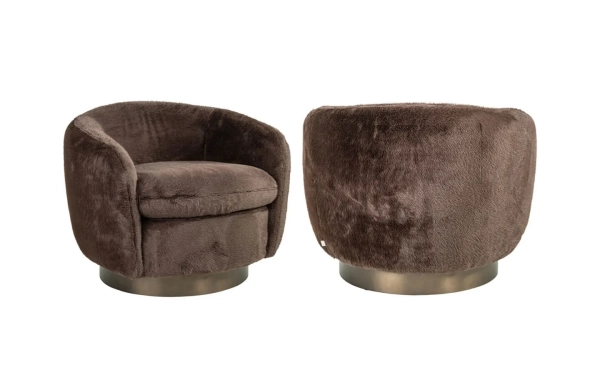 Кресло COLMAR CHOCOLAT FLUFFY SWIVEL Richmond - 1 - stolbg.com